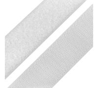 cyclingcolors 1x Bande rouleau de scratch 50 mm 25 mètre polyamide auto-agrippant organisateur serre câble ruban sac vêtement attache sangle, blanc