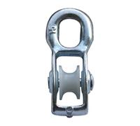 cyclingcolors 1x Poulie acier avec galet nylon pour câble 7mm universelle charge 230kg guide mobile coinceur descendeur corde