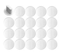 cyclingcolors 20x bouchon cache trou de montage capuchon plastique oblong 8mm protection recouvrement meuble, Blanc