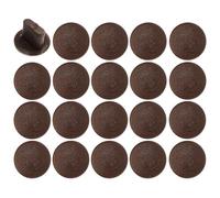 cyclingcolors 20x bouchon cache trou de montage capuchon plastique oblong 8mm protection recouvrement meuble, Marron foncé