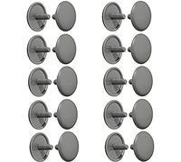 cyclingcolors 20x Cache Trou Plastique Universel 12mm x 2.5mm cruciforme Capuchon Protection Meuble Table Placard étagère (Gris poussière)
