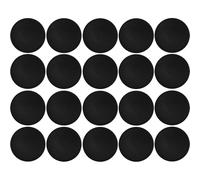cyclingcolors 20x cache vis capuchon torx T25 protection bouchon recouvrement meuble, noir (Černá)