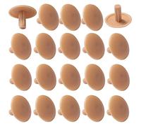cyclingcolors 20x Cache vis Plastique Universel 3x12x6mm cruciforme Capuchon Trou Protection Masque (Marron Clair)