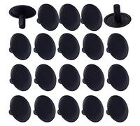 cyclingcolors 20x Cache vis plastique universel 3x12x6mm cruciforme capuchon trou protection masque (Black)
