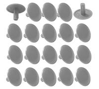 cyclingcolors 20x Cache Vis Plastique Universel 4,5x13x10mm cruciforme Capuchon Trou Protection Masque, gris