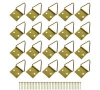 cyclingcolors 20x Crochet laiton attache fixation tableau cadre accroche suspension mural photo art mural décoration avec clous, 27mm