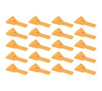 cyclingcolors 20x Equerre d'angle connecteur plastique 30 mm 1 trou avec cache meuble étagère universel fixation à visser, cerisier