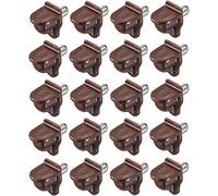 cyclingcolors 20x taquet étagère plastique marron à tenon acier 5mm meuble support maintien plaque tablette vitre armoire vitrine