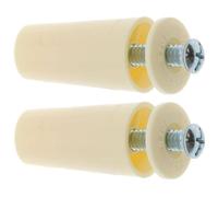 cyclingcolors 2x Butée d'arrêt de lame finale de volet roulant cône Ø22mm longueur 40mm en PVC avec rondelle et vis Store Fenêtre Enroulement Déroulement Coffre Universel, ivoire