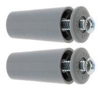 cyclingcolors 2x Butée d'arrêt de lame finale de volet roulant cône Ø22mm longueur 40mm en PVC avec rondelle et vis Store Fenêtre Enroulement Déroulement Coffre Universel, gris