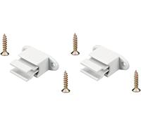 cyclingcolors 2x Clip bloqueur de manivelle volet Roulant réglable blanc Support Guide Manette Plastique 14mm Universel fenêtre Mur à Visser