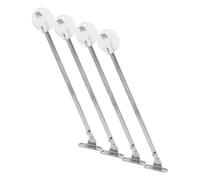cyclingcolors 2x compas d'abattant à frein 275mm freinage réglable meuble charnière équerre support secretaire bois porte (Lot de 4)