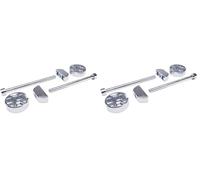 cyclingcolors 2x Connecteur rapide jonction plan travail ferrure d'assemblage Ø20mm x 10mm meuble vis Fixation Support Plaque Bois (Lot de 2)