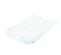 cyclingcolors 2x côtés de tiroir rehaussés 450mm, blanc, meuble, coulisse