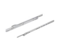 cyclingcolors 2x coulisse à galets pour tiroir bois meuble rail glissière à rouleaux, longueur 350mm, 25kg, blanc