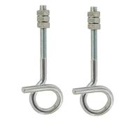 cyclingcolors 2x crochet pour balancoire M10 acier avec 3 écrous support attache fixation portique siège corde à nœud hamac arbre