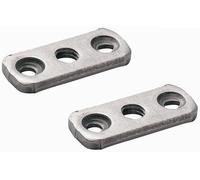 cyclingcolors 2x écrou rectangulaire lit platine 3 trous M7 x 150 acier meuble assemblage vis bois ancien