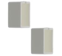 cyclingcolors 2x Embout de rail de tringle à rideaux 24 x 16mm en polyamide blanc Accessoire Jonction Fenêtre Store Baie vitrée Ouverture Fermeture