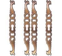 cyclingcolors 2x Entrée de coq main droite en zamak finition laiton vieilli hauteur 145mm entraxe 130mm Rustique Serrure Ancien Décoration Vintage Meuble (Lot de 2)