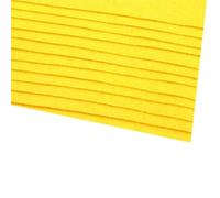 cyclingcolors 2x Feuille Tissu de Feutre Feutrine Loisir Creatif Couture Scrapbooking Art Artisanat Décoration Découpage A4 20x30cm épaisseur 1,1-1,4mm Polyester 166 g/m² - jaune