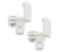 cyclingcolors 2x Fixe embout avec suspendeur polyamide ivoire pour tringle à rideaux 24 x 16mm Accessoire Conducteur Jonction Fenêtre Store Baie vitrée Ouverture Fermeture