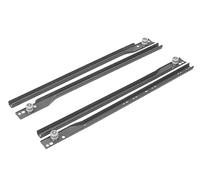 cyclingcolors 2x glissière à rouleau galet roulette pour panier tiroir coulissant d'armoire penderie caisson bois 16mm largeur 26mm profondeur 472mm hauteur 26mm gris anthracite