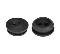 cyclingcolors 2x Passe cloison pour durite universel passage Ø5mm en caoutchouc noir Durite Gaine Câble Tuyau Tondeuse Débroussailleuse Bouchon Carburant, Ø26,5mm 2 trous