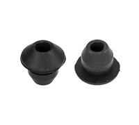 cyclingcolors 2x Passe cloison universel pour durite passage Ø5mm en caoutchouc noir Gaine Câble Tuyau Flexible Tondeuse Tracteur Débroussailleuse Bouchon Carburant, Ø9mm 1 trou