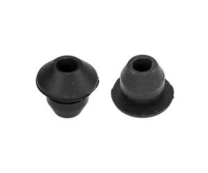 cyclingcolors 2x Passe cloison universel pour durite passage Ø5mm en caoutchouc noir Gaine Câble Tuyau Flexible Tondeuse Tracteur Débroussailleuse Bouchon Carburant, Ø9mm 1 trou