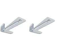 cyclingcolors 2x Pêne crochet, 52 mm, pour tables à châssis rallonge cadre support ferrure meuble porte