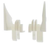 cyclingcolors 2x Tulipe volet roulant Eclipse Oxxo pour lames de 7 à 9mm PVC blanc Entoinnoir Rail de guidage Universel Protection Fenêtre Store Accessoire