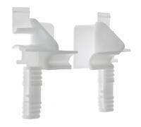 cyclingcolors 2x Tulipe volet roulant modèle Aluréno ZF pour lames de 7 à 9mm PVC blanc Entonnoir Rail de guidage Universel Protection Fenêtre Store Accessoire