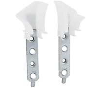 cyclingcolors 2x Tulipe volet roulant traditionnel ou tunnel pour lames de 7 à 9mm 4 trous Entonnoir Rail de guidage Universel Protection Fenêtre Store