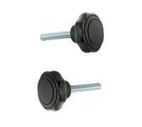 cyclingcolors 2x vis tête plastique tige acier M6 M8 poignée bouton serrage manuel rapide mancheron manette (M8x30)