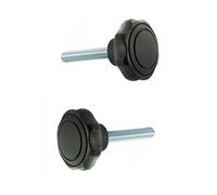 cyclingcolors 2x vis tête plastique tige acier M6 M8 poignée bouton serrage manuel rapide mancheron manette (M6x16)