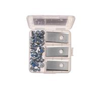 cyclingcolors 30x vis + Lame Robot Tondeuse Compatible avec Worx WA0190, 7913001601, 3414020, 92000041 (36mm x 18mm x 1,0mm)