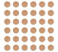 cyclingcolors 36x Cache vis adhésif autocollant diamètre 25mm protection bouchon trou obturateur meuble table chaise maison, Hêtre