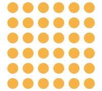cyclingcolors 36x Cache vis adhésif autocollant diamètre 25mm protection bouchon trou obturateur meuble table chaise maison, Jaune
