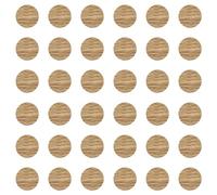cyclingcolors 36x Cache vis adhésif autocollant diamètre 25mm protection bouchon trou obturateur meuble table chaise maison, Chêne américain