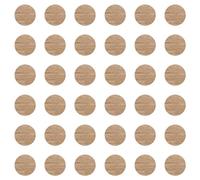 cyclingcolors 36x Cache vis adhésif autocollant diamètre 25mm protection bouchon trou obturateur meuble table chaise maison, Chêne doré