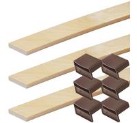 cyclingcolors 3X Latte pour sommier et lit avec 6X suppport à agrafer Visser| Bois 5 Plis | 55x8mm 888mm | Remplacement pour sommier bz clic clac