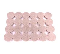 cyclingcolors 48x Patin Feutre Autocollant Auto-Adhésifs Rond 25mm Glisseur 5mm Anti Rayure Anti dérapant Pied Meuble Table Chaise Parquet Protection, beige