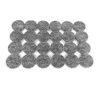 cyclingcolors 48x Patin Feutre Autocollant Auto-Adhésifs Rond 25mm Glisseur 5mm Anti Rayure Anti dérapant Pied Meuble Table Chaise Parquet Protection, gris