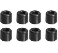 cyclingcolors 4x butée butoir porte volet portail armoire noir arret bumper tampon pied (Ø25mm) (Lot de 2)