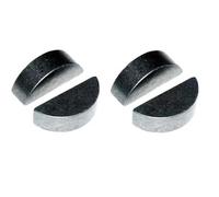 cyclingcolors 4x Clavette demi lune disque en acier DIN 6888 Arbre Transmission Tracteur Tondeuse Motoculteur Butée Lame Mécanique Fixation, 3x7,5x18,57mm