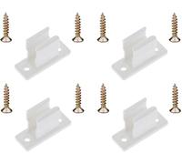 cyclingcolors 4x Clip bloqueur de manivelle volet Roulant Blanc Support Guide Manette Plastique 13mm Universel fenêtre Mur à Visser