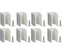 cyclingcolors 4x Clip bloqueur de manivelle volet Roulant Blanc Support Guide Manette Plastique 15mm - 18mm Universel fenêtre Mur à Visser (Lot de 2)