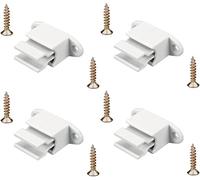 cyclingcolors 4x Clip bloqueur de manivelle volet Roulant réglable blanc Support Guide Manette Plastique 14mm Universel fenêtre Mur à Visser