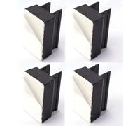 cyclingcolors 4X Clip de plinthe en Plastique Noir adhésif Autocollant 32 x 20mm Pied Meuble Cuisine Salle de Bain Finition Fixation