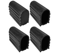 cyclingcolors 4X Embout Bouchon Pied de Table Ovale 40 x 20 mm Noir Plastique résistant intérieur extérieur Usage Meuble Domestique Commercial Industriel collectivité